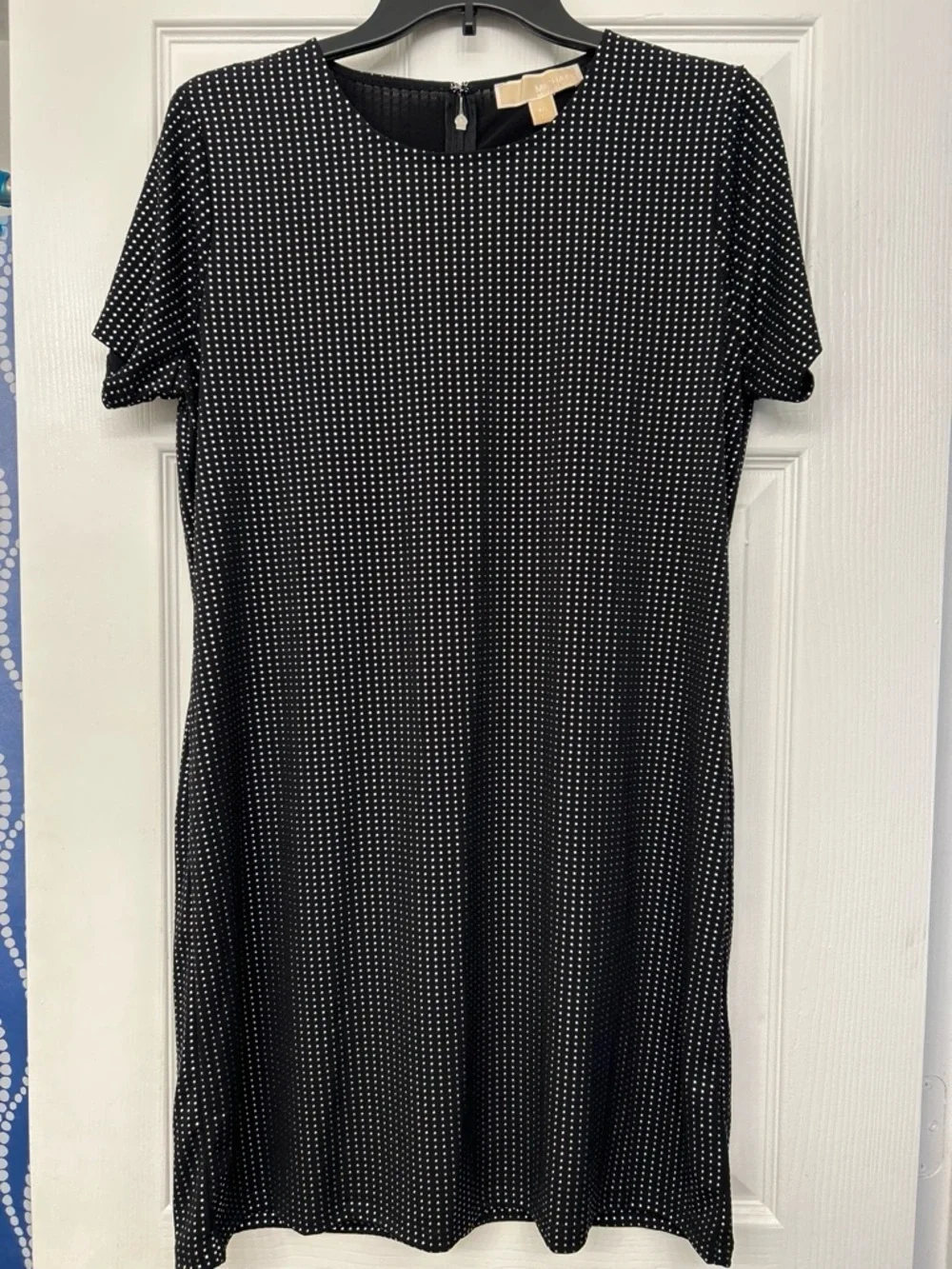 Michael Kors Black Studded Midi Dress